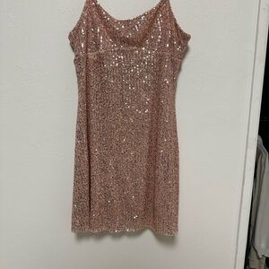 Altar'd State Rose Gold Sequin Top